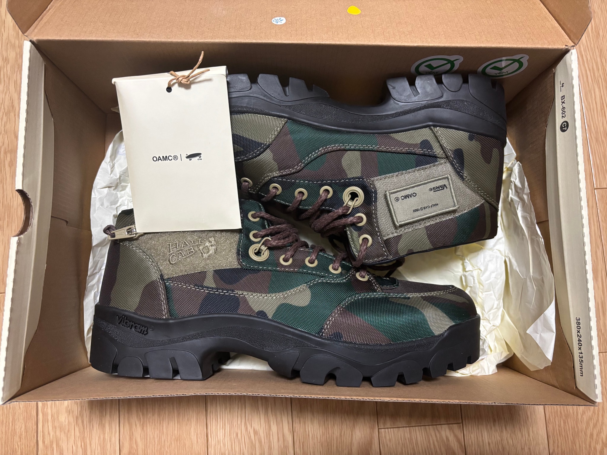 OAMC × OTW by Vans Half Cab SP Boot "Woodland Camo"