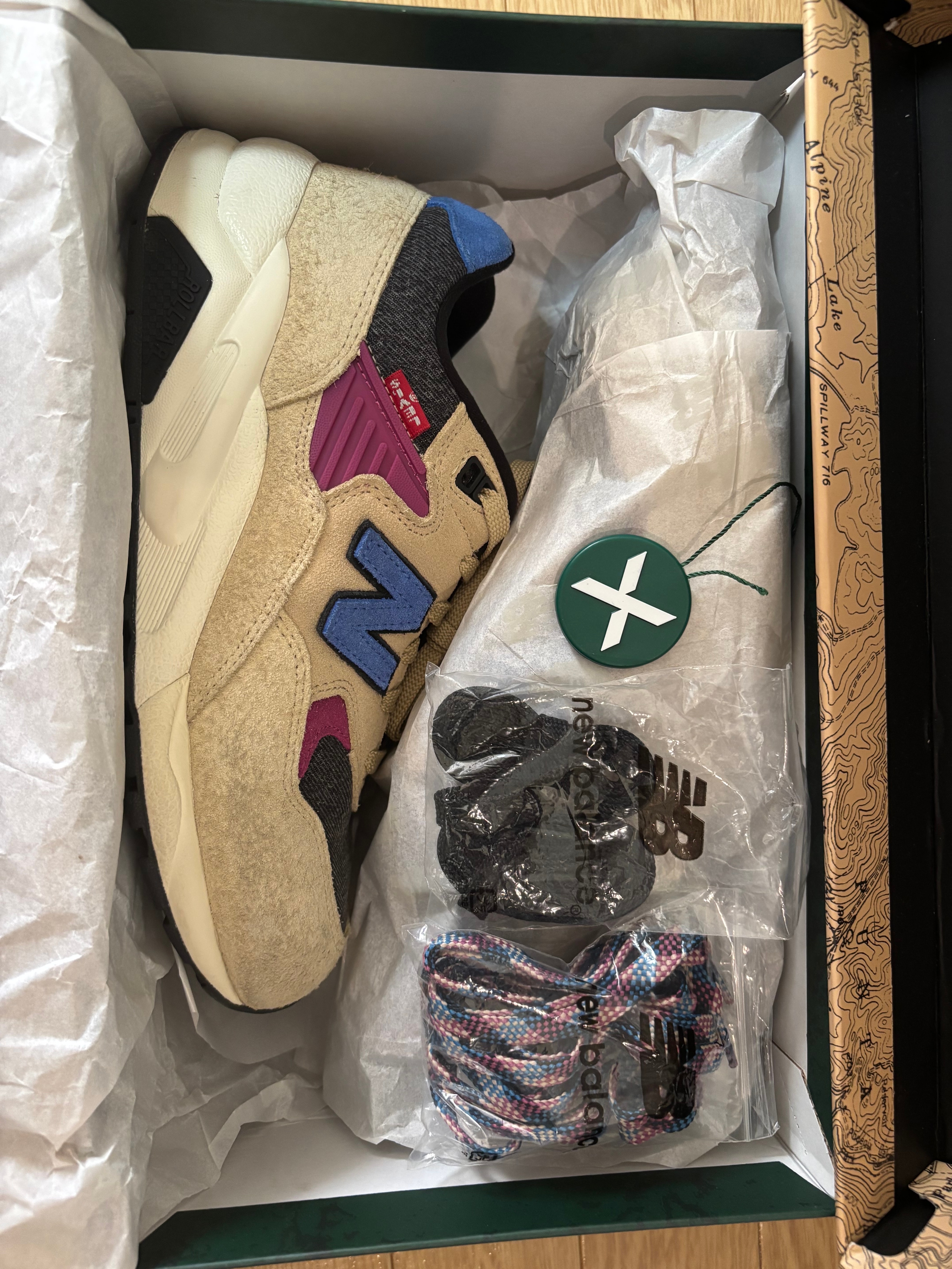 Levi's × New Balance 580 "Beige/Grey/Blue"