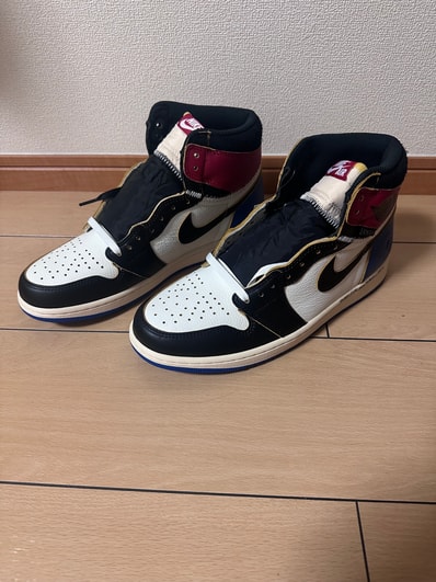 fragment design × UNION × Nike Air Jordan 1 High OG "Black/Varsity Red"