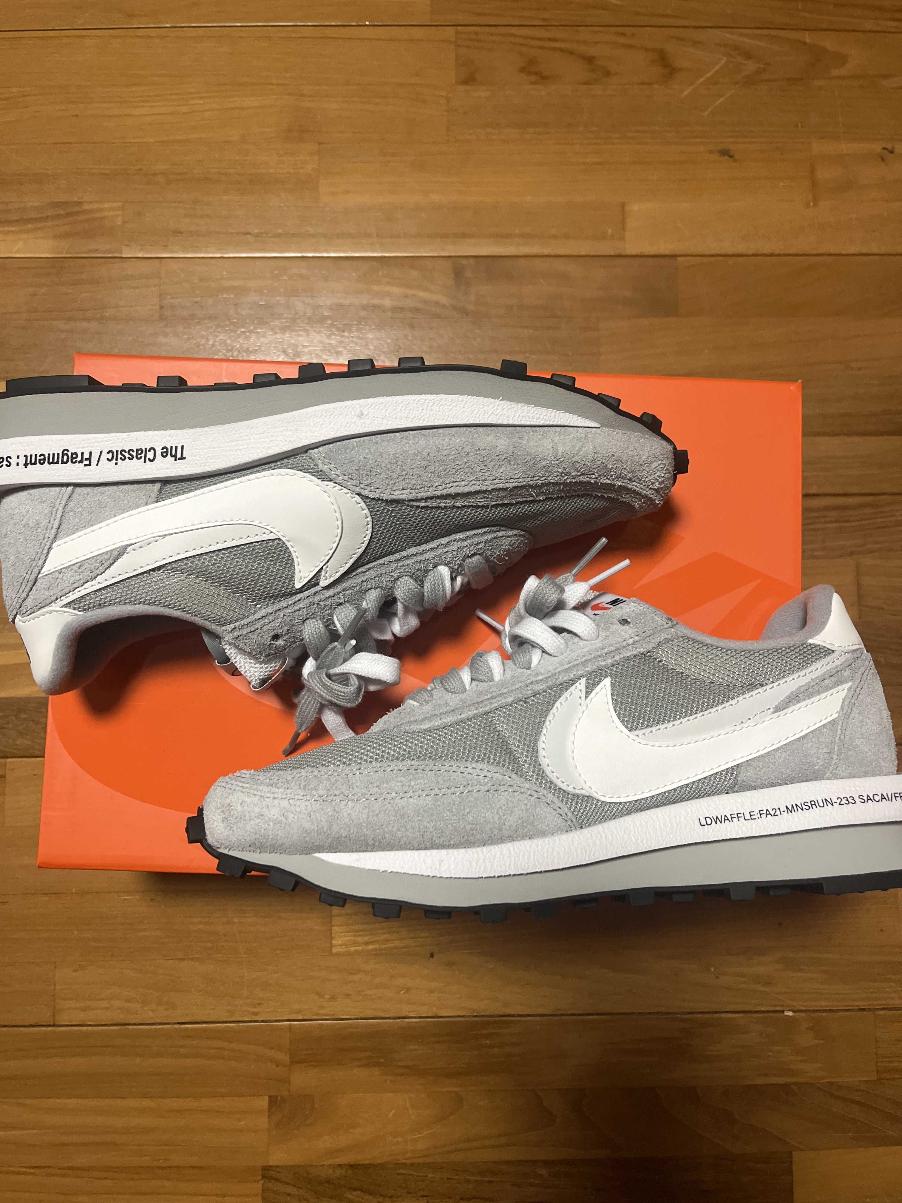 Fragment × sacai × Nike LD Waffle "Light Smoke Grey"