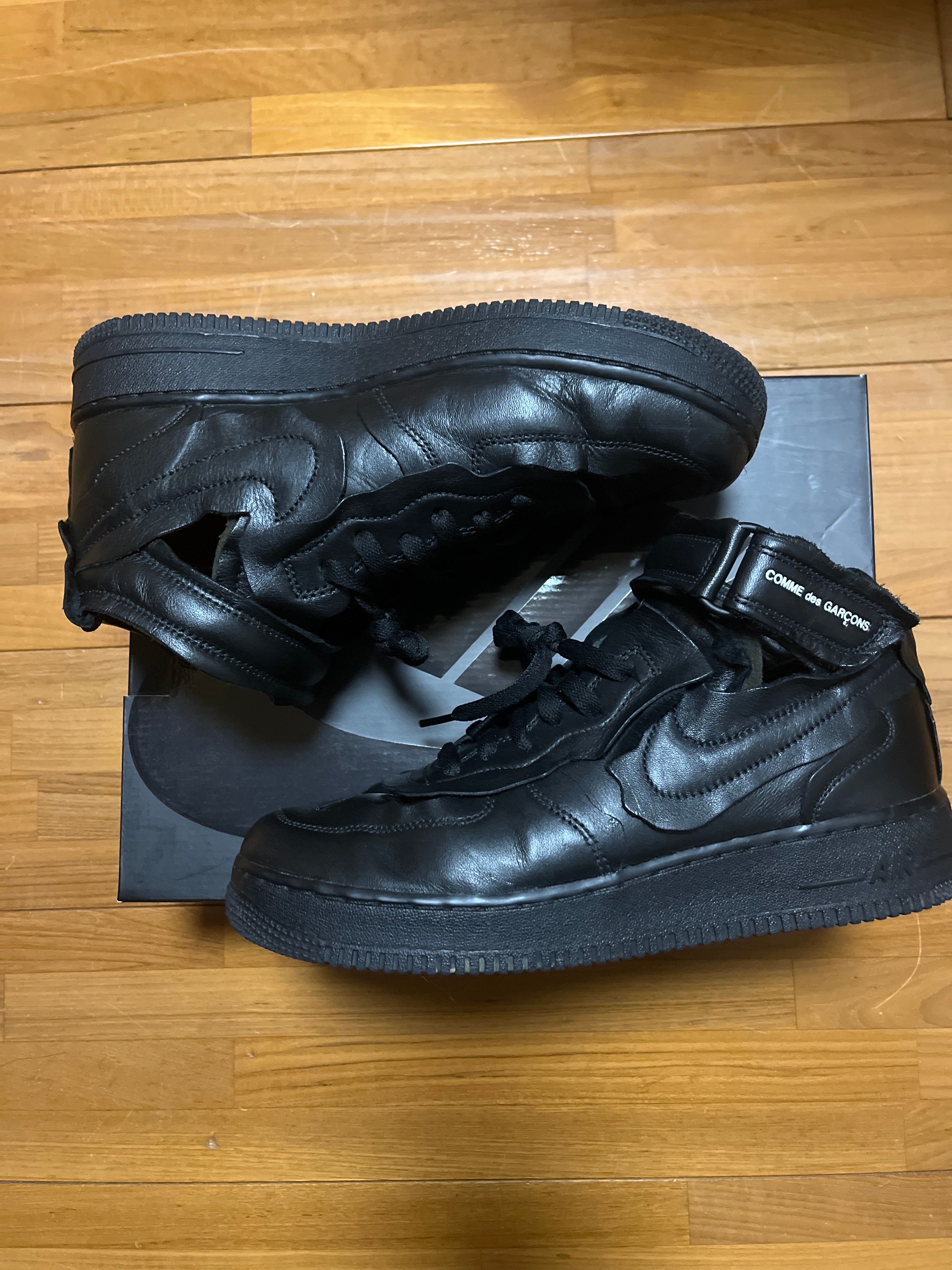 COMME des GARCONS × NIKE AIR FORCE 1 MID "BLACK"