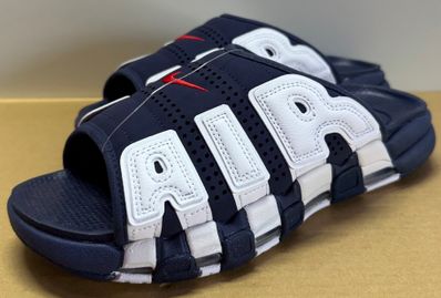 Nike Air More Uptempo Slide "Olympic" (2024) (FQ8700-400/FQ8699-400)