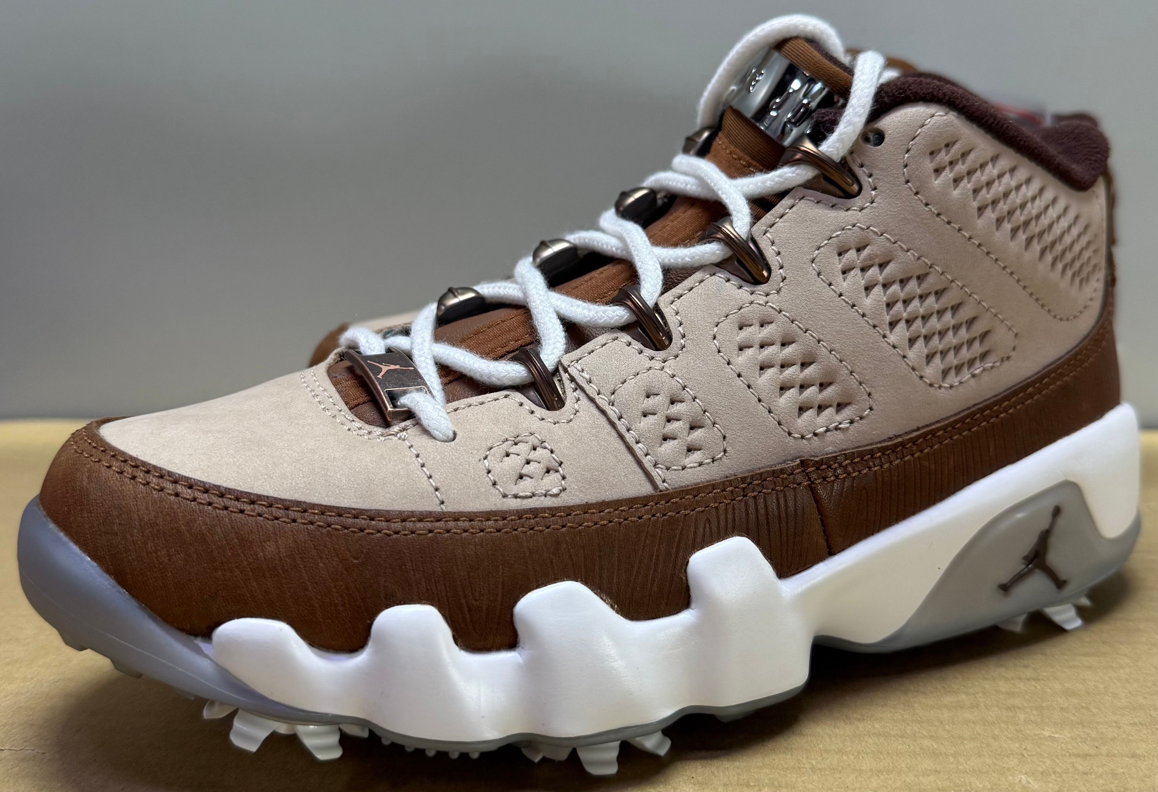 ハッピーライフウッド × ナイキ エアジョーダン9 ゴルフ NRG "ヘンプ/ピーカン/セイル/アース"