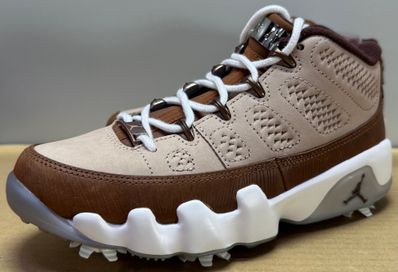 Happy Life Wood × Nike Air Jordan 9 Golf NRG "Hemp/Pecan/Sail/Earth"
