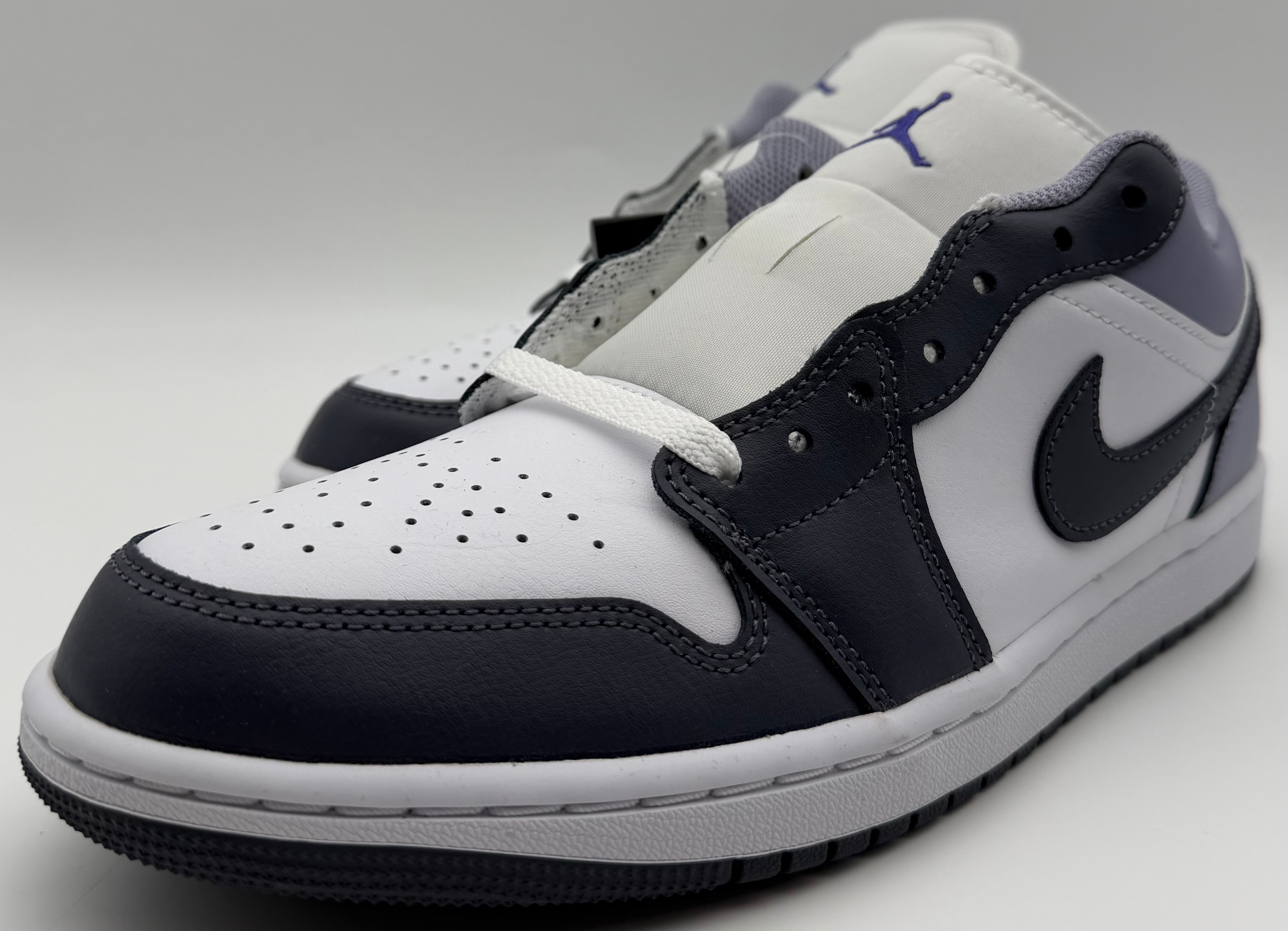 Nike Air Jordan 1 Low "White/Dark Blue Grey/Purple Comet/Indigo Haze"
