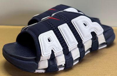 Nike Air More Uptempo Slide "Olympic" (2024) (FQ8700-400/FQ8699-400)