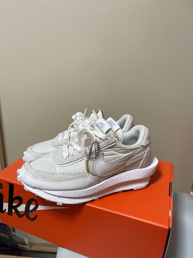 sacai × Nike LDV Waffle "Triple White"