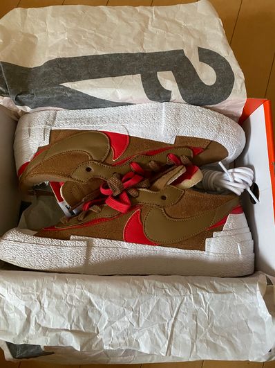 SACAI × NIKE BLAZER LOW "BRITISH TAN"