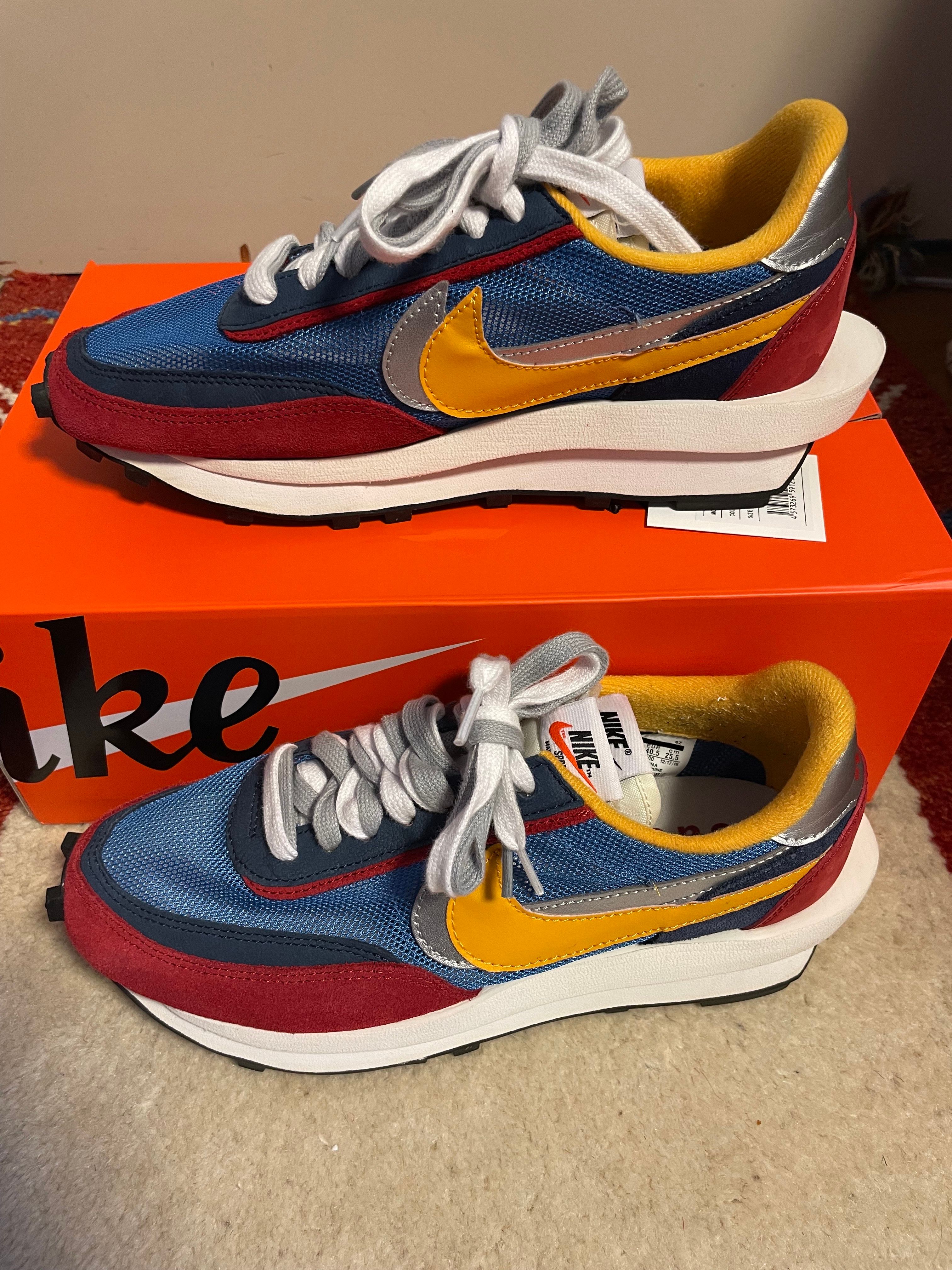 sacai × Nike LDV Waffle "Red/Blue"