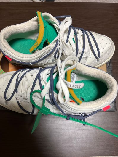 Off-White × Nike Dunk Low "Sail/Neutral Grey/Gridiron"