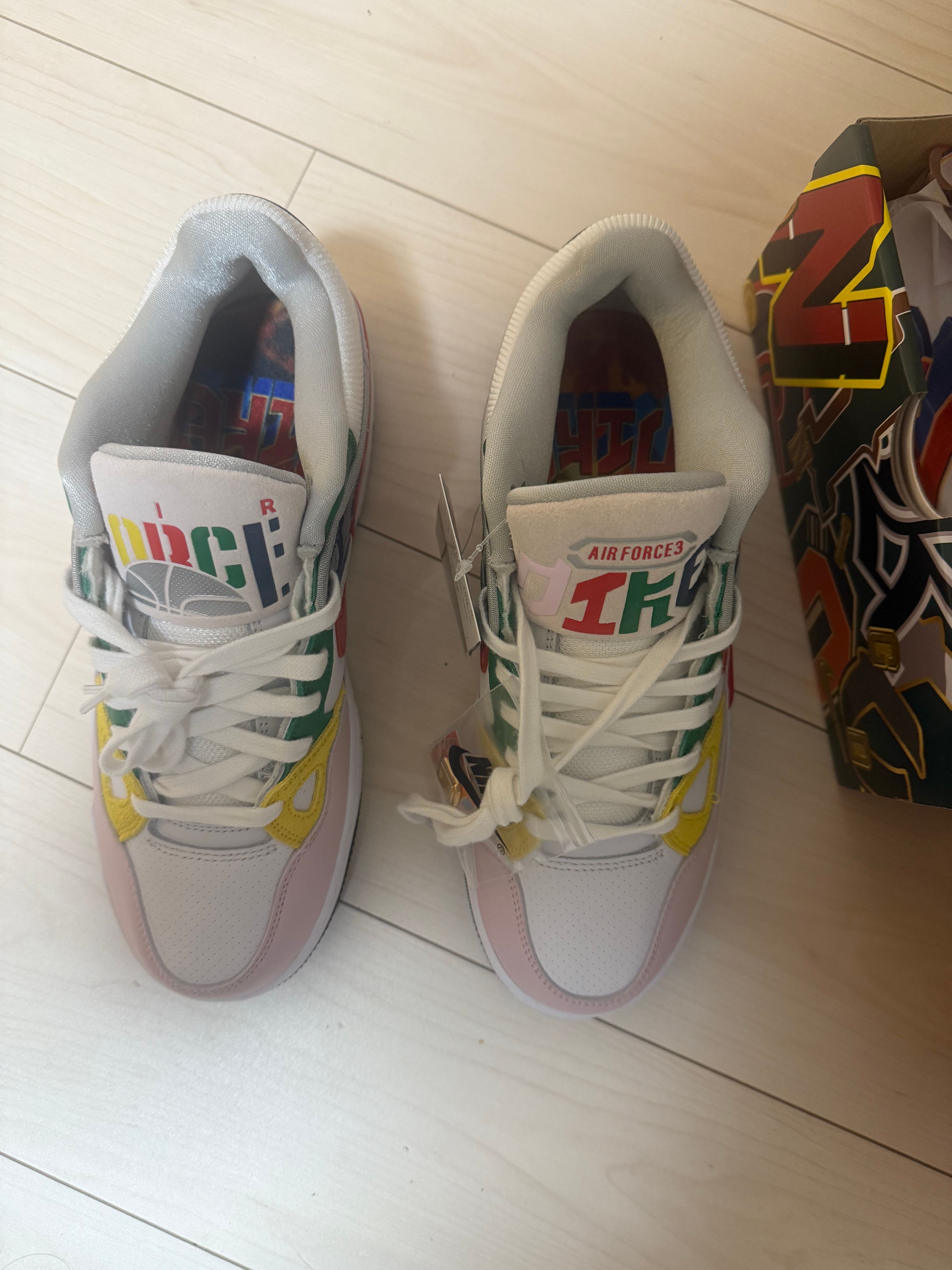 NIGO® × Nike Air Force 3 Low SP "White/Blue Void and Tour Yellow" (Heel Logo "NIGO")