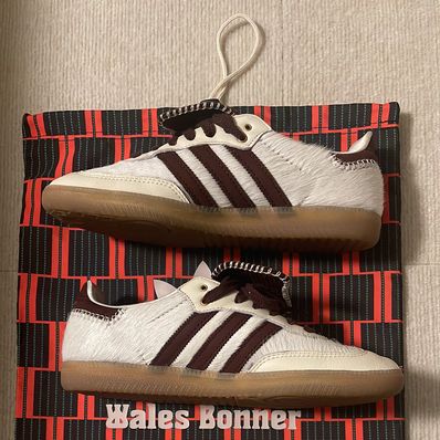 Wales Bonner × adidas Samba Pony Tonal Low "Cream White/Mystery Brown"