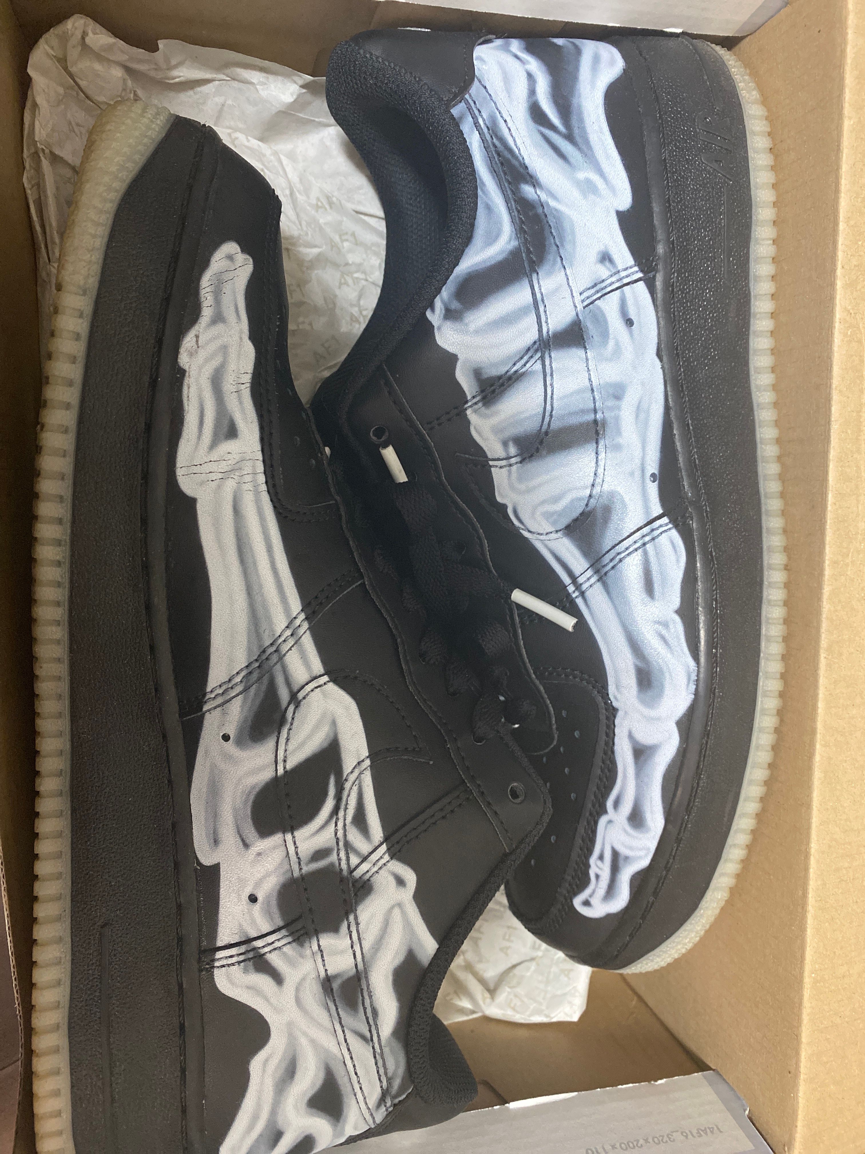 Nike Air Force 1 Low "Black Skeleton"