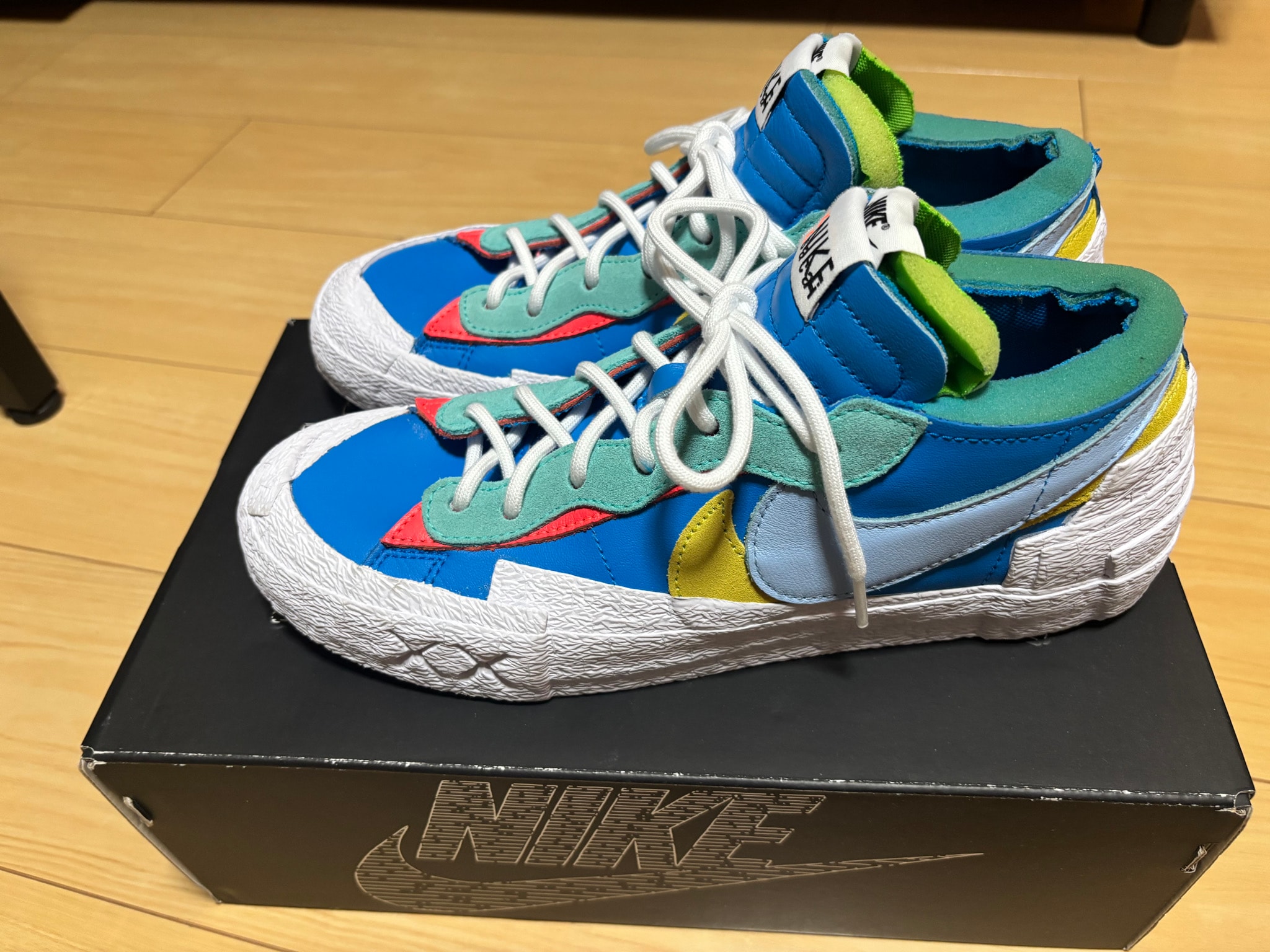 KAWS × sacai × Nike Blazer Low "Neptune Blue"
