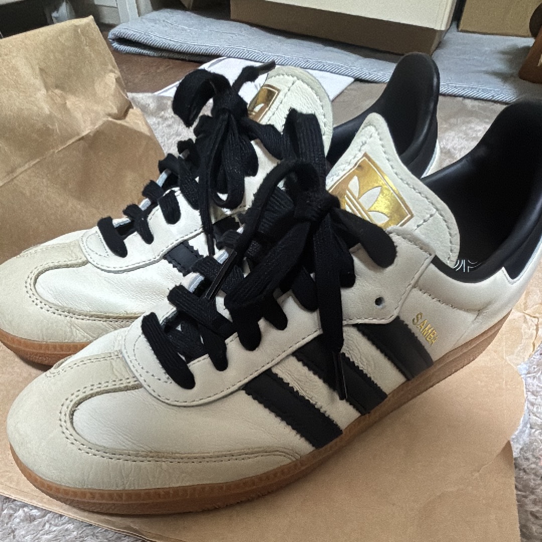 adidas Women's Samba OG "Cream White/Core Black/Sandstrata"