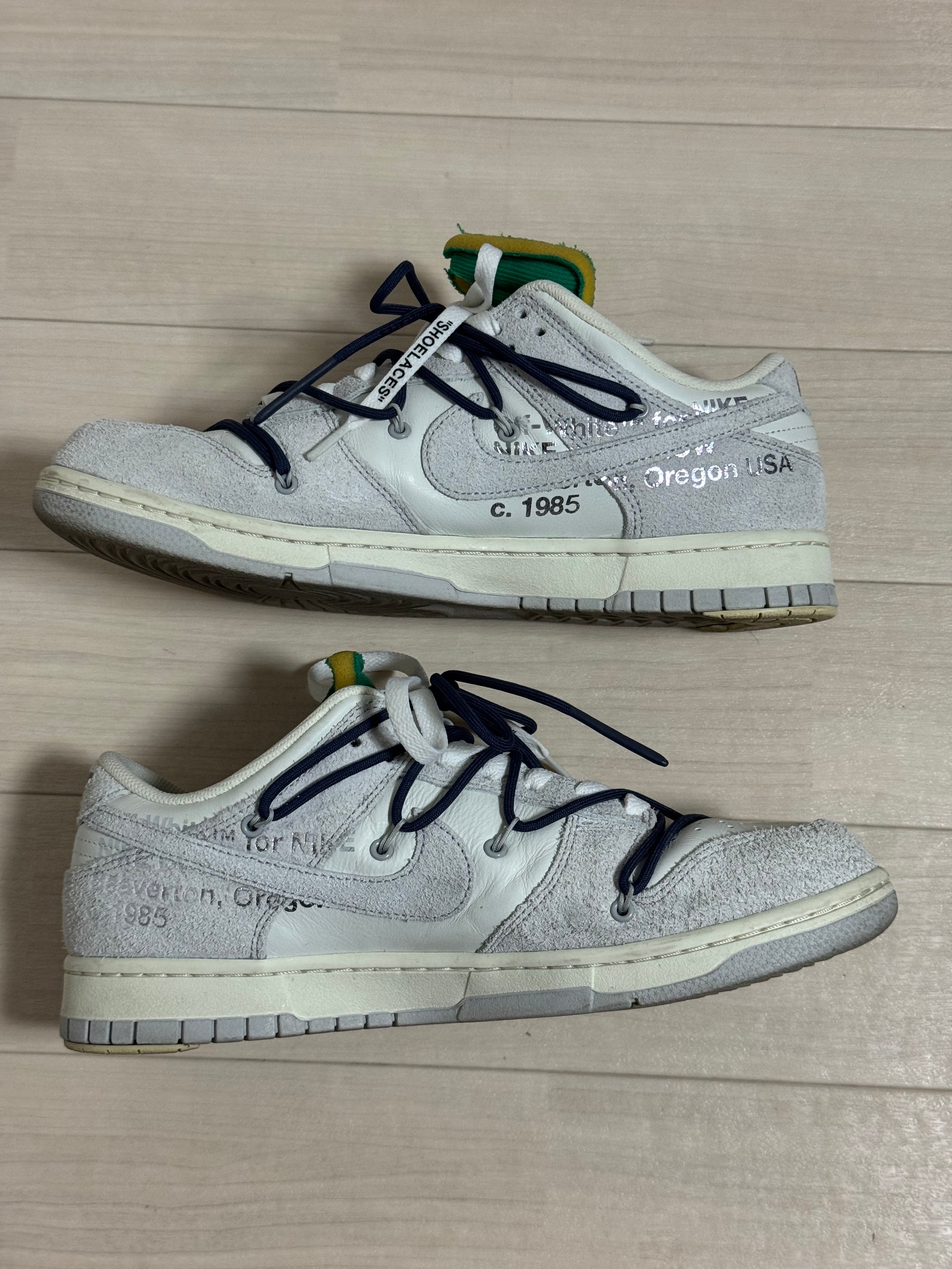 Off-White × Nike Dunk Low "Sail/Neutral Grey/Gridiron"