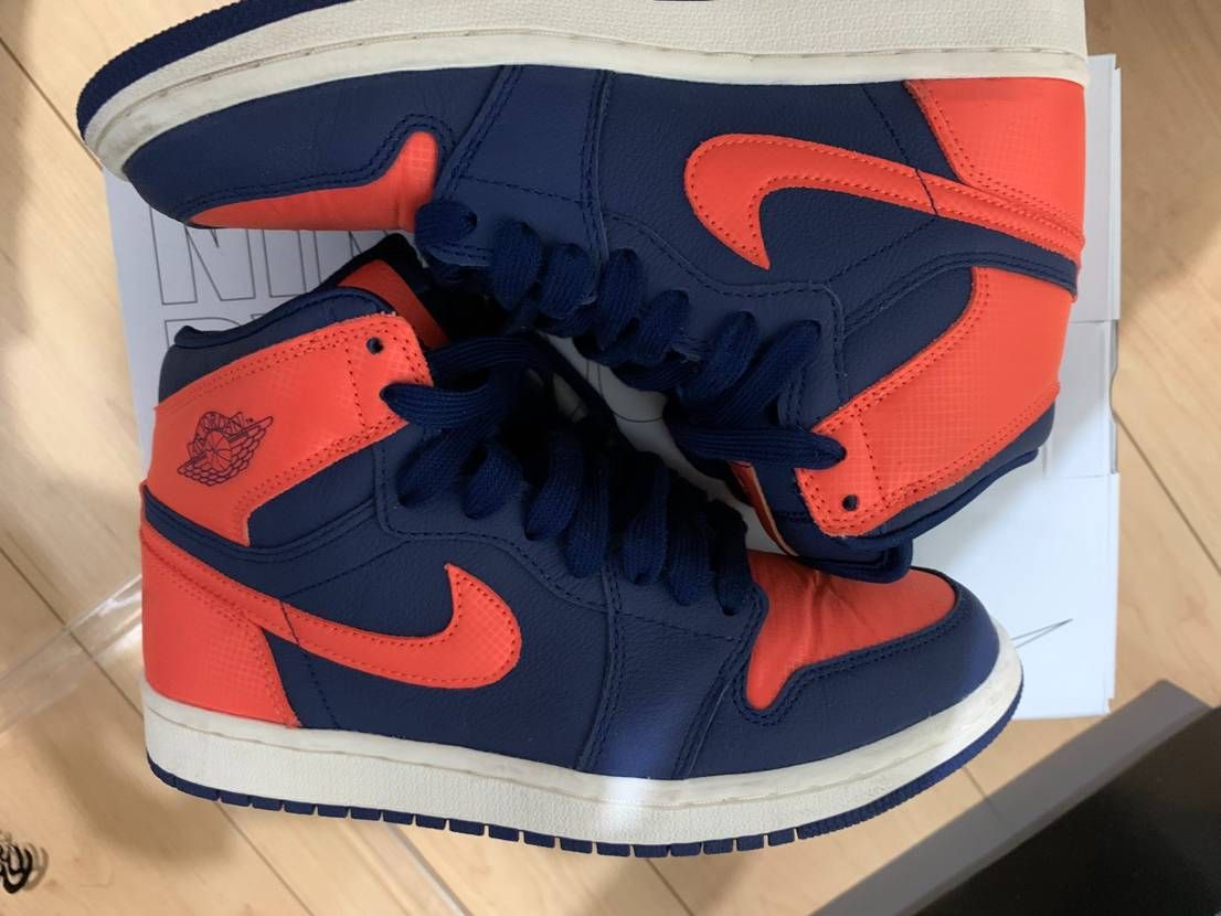 Nike Women's Air Jordan 1 Retro High "Blue Void Turf Orange"