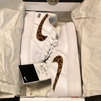 GOODENOUGH × Supreme × Nike Air Force 1 Low "White/Leopard" (25SS Week15)