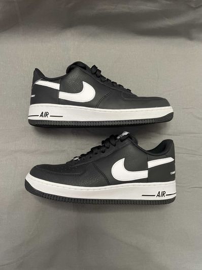 Supreme × COMME des GARCONS SHIRT × Nike Air Force 1 Low "Black/White" (2018)