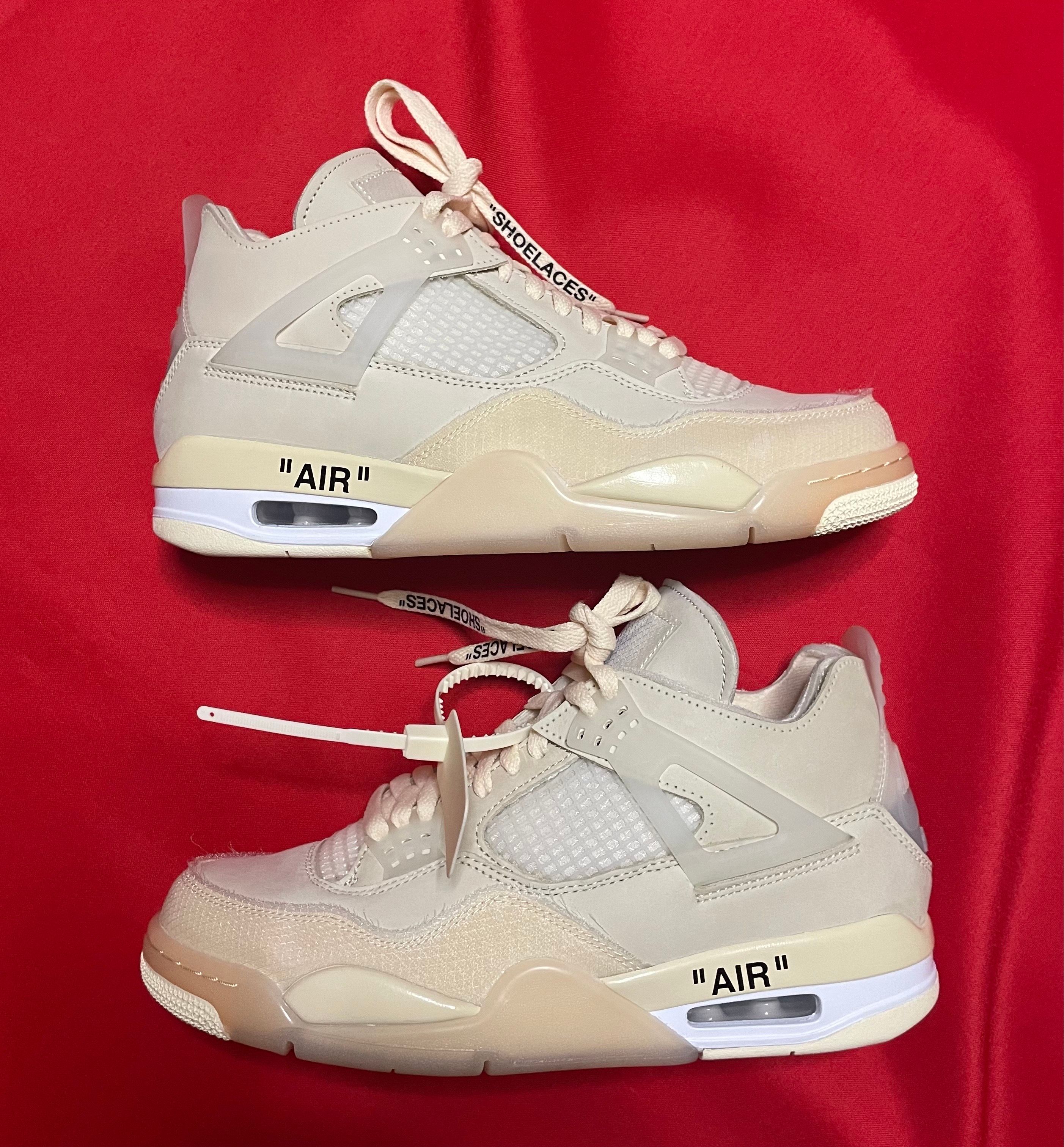 Off-White × Nike Women's Air Jordan 4 SP "Sail"