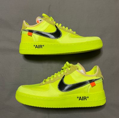 Off-White × Nike Air Force 1 Low "Volt"