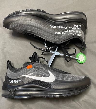 Nike air max 97 2025 x off white nere
