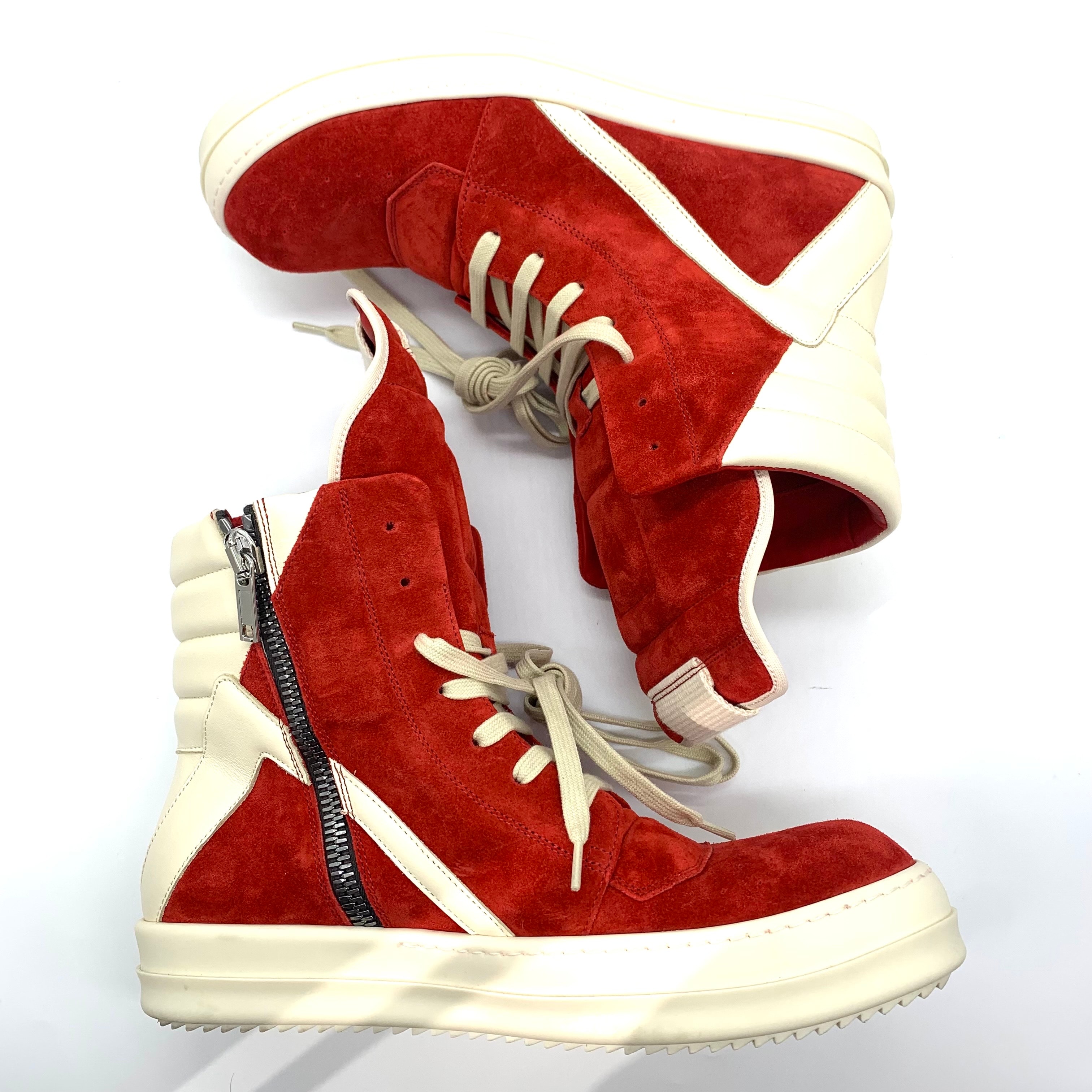 Rick Owens SS26 Geobasket "Red"
