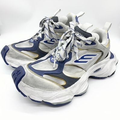 BALENCIAGA Cargo Sneaker "Grey/White/Blue"