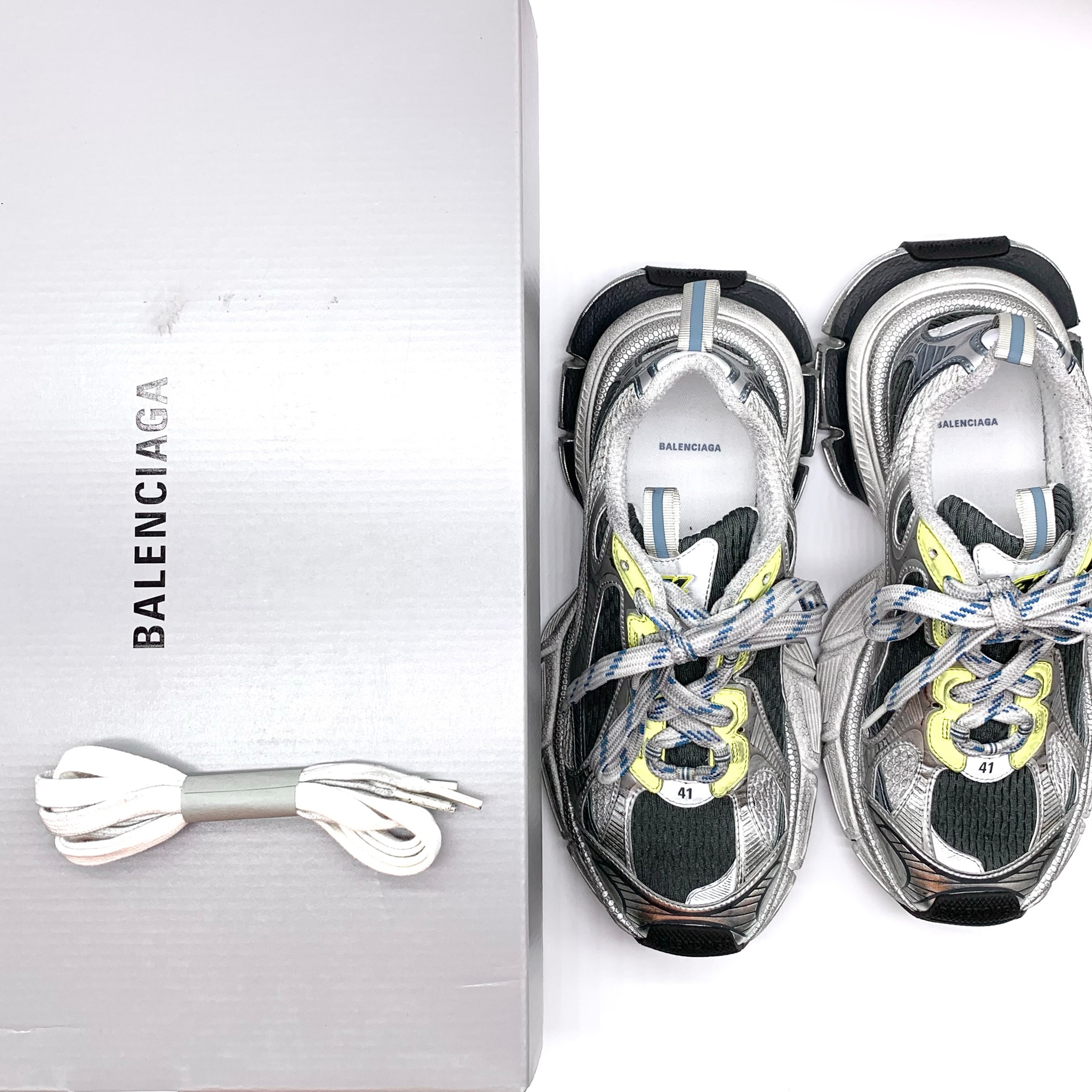 BALENCIAGA 3XL Sneaker "White/Blue/Yellow"