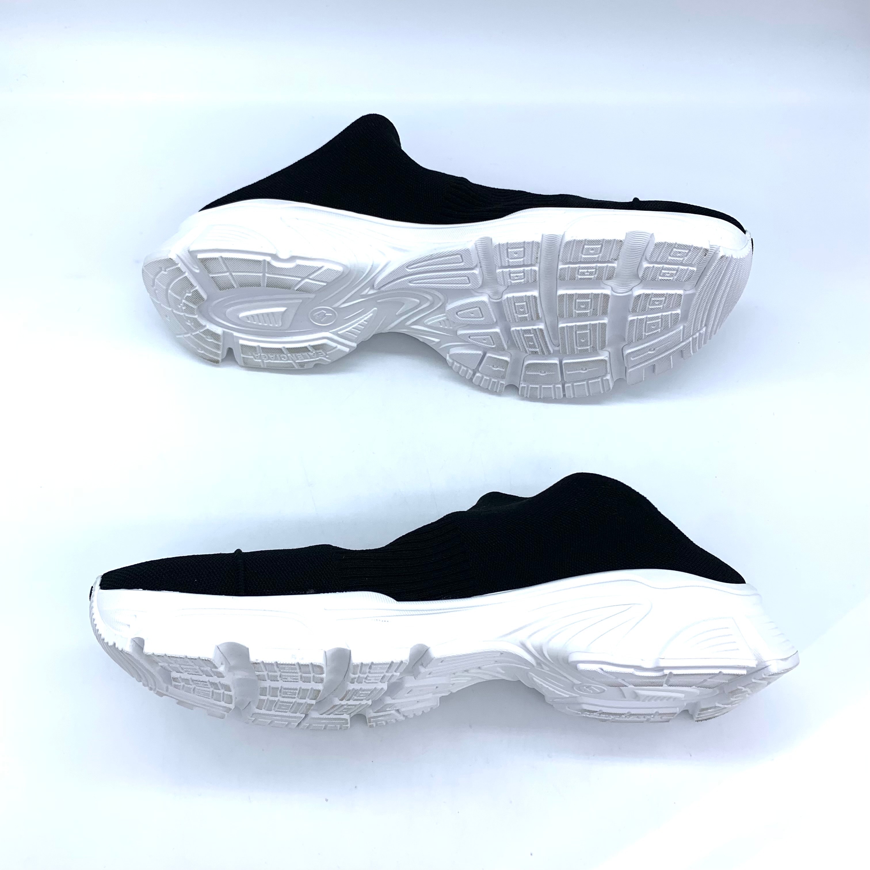 BALENCIAGA Speed 3.0 Monoc Sole Mules "Black/White"