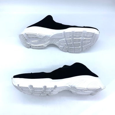 BALENCIAGA Speed 3.0 Monoc Sole Mules "Black/White"