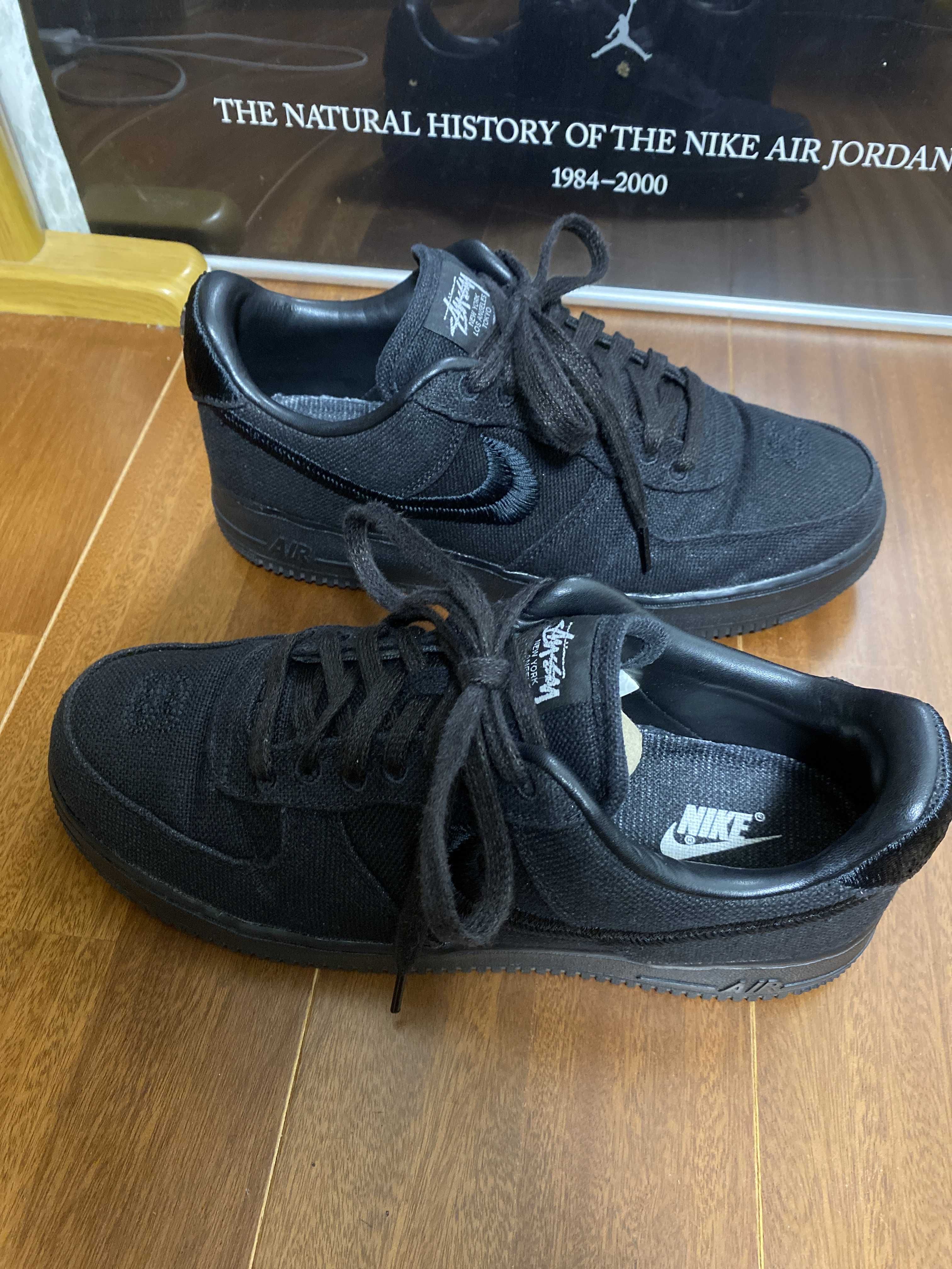 Stussy × Nike Air Force 1 Low "Triple Black"
