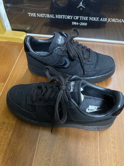 Stussy × Nike Air Force 1 Low "Triple Black"