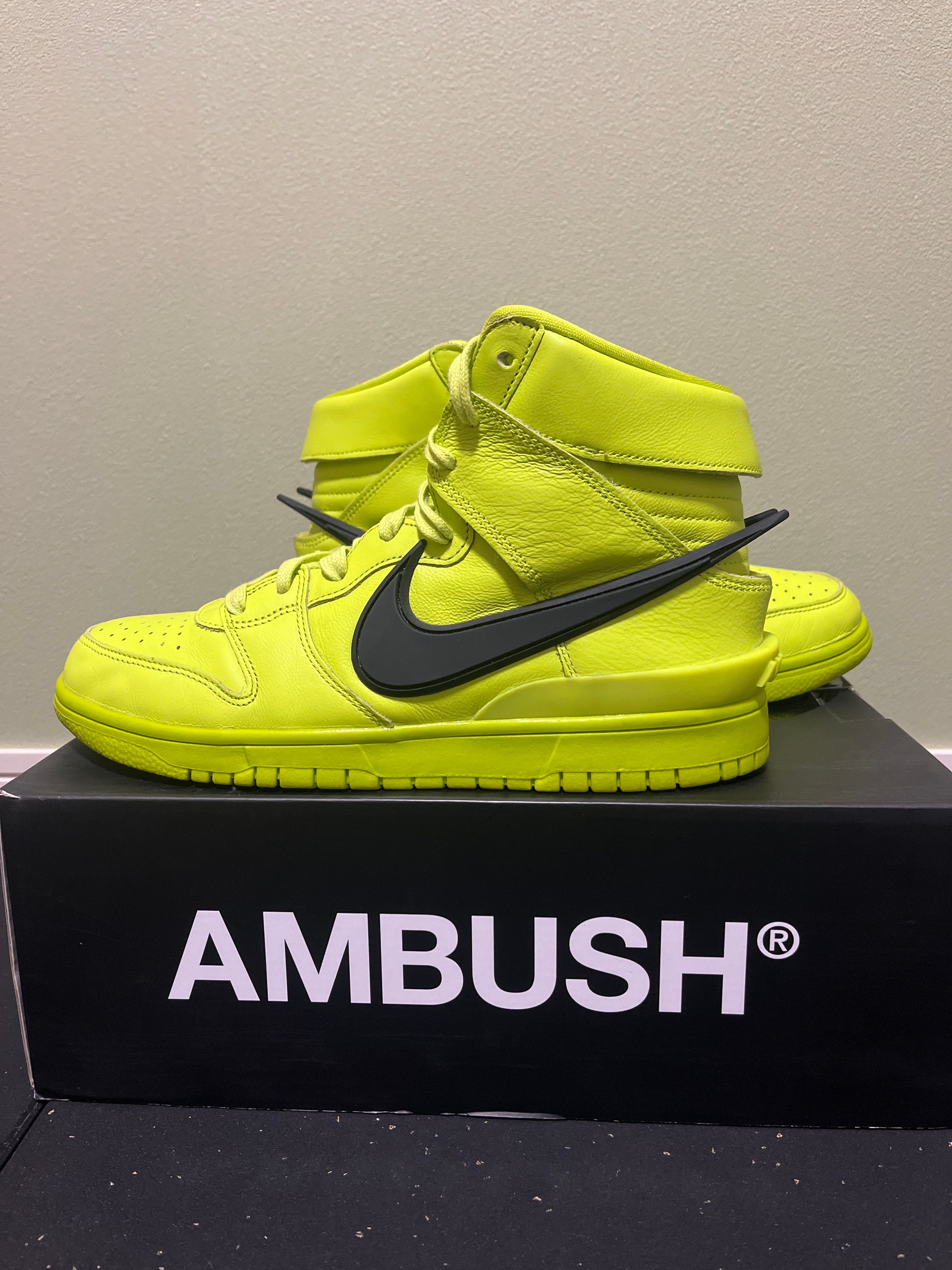 AMBUSH × NIKE DUNK HIGH "FLASH LIME"
