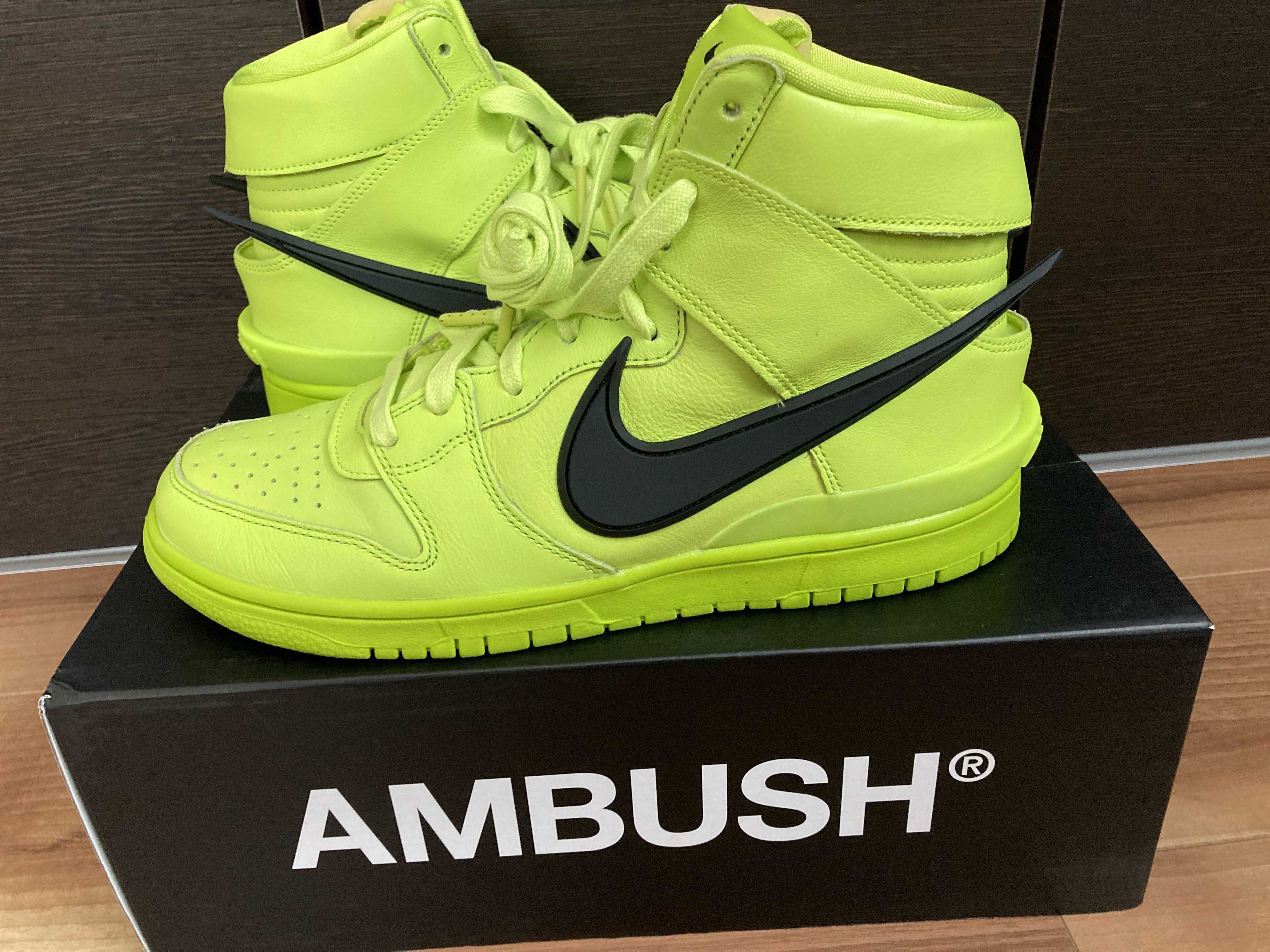 AMBUSH × NIKE DUNK HIGH "FLASH LIME"