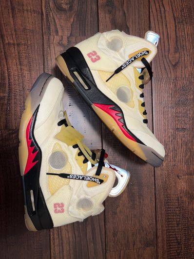 Off-White × Nike Air Jordan 5 "Sail"