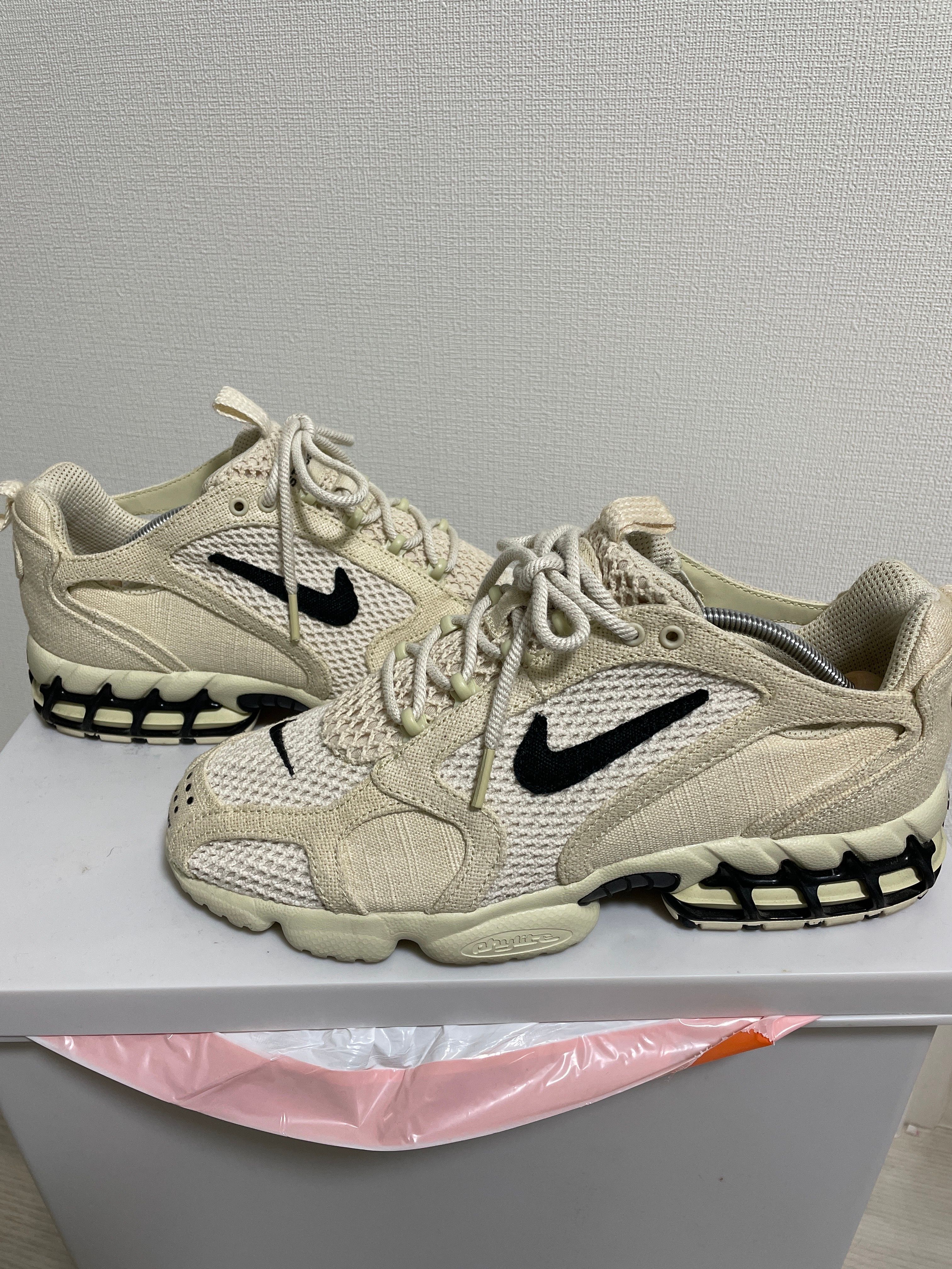 Stussy × Nike Air Zoom Spiridon CG 2 "Fossil/Black"