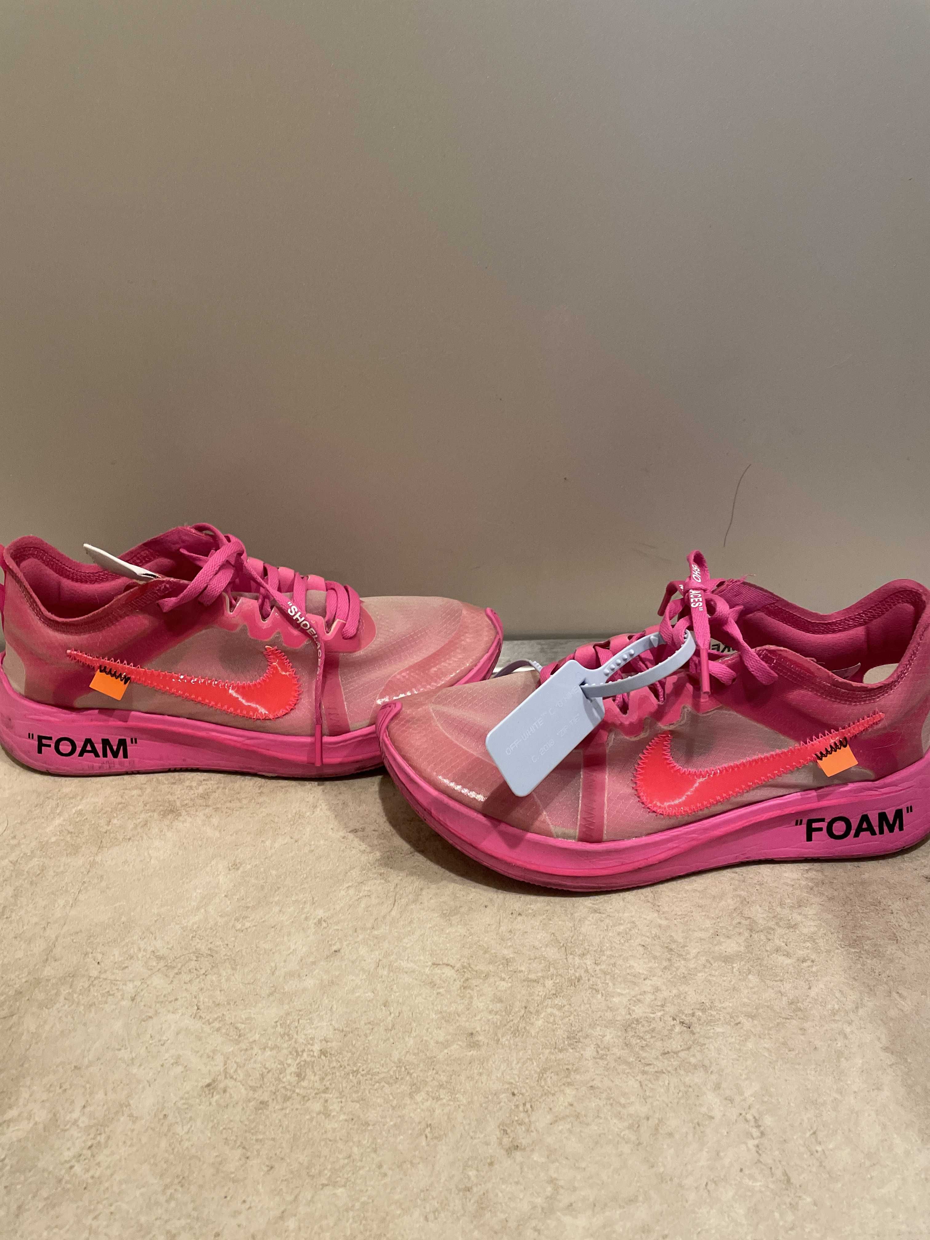 Off-White × Nike Zoom Fly "Pink"