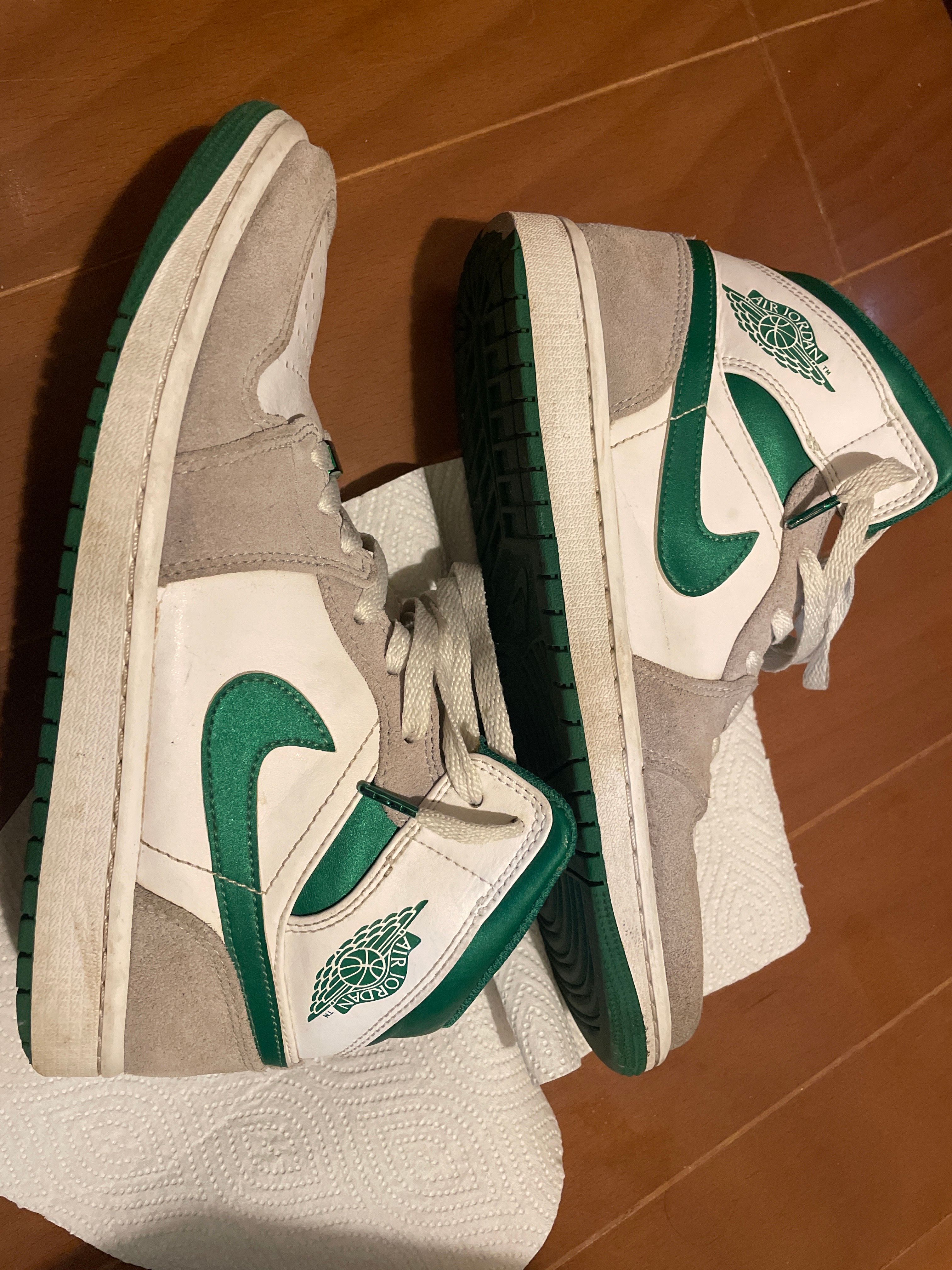 Nike Air Jordan 1 Mid "Green Grey White"