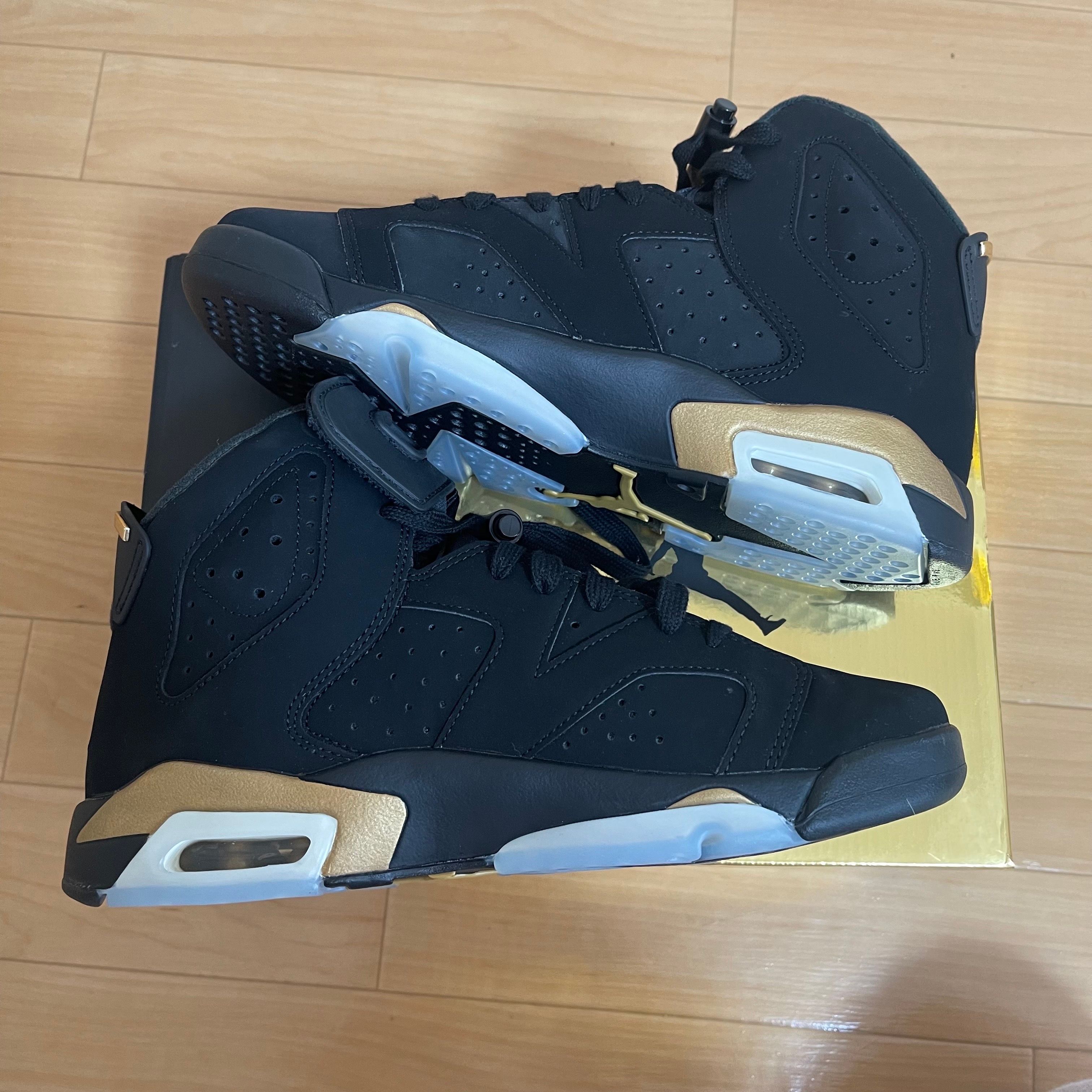 NIKE AIR JORDAN 6 GS "DMP" BLACK/METALLIC GOLD (2020)