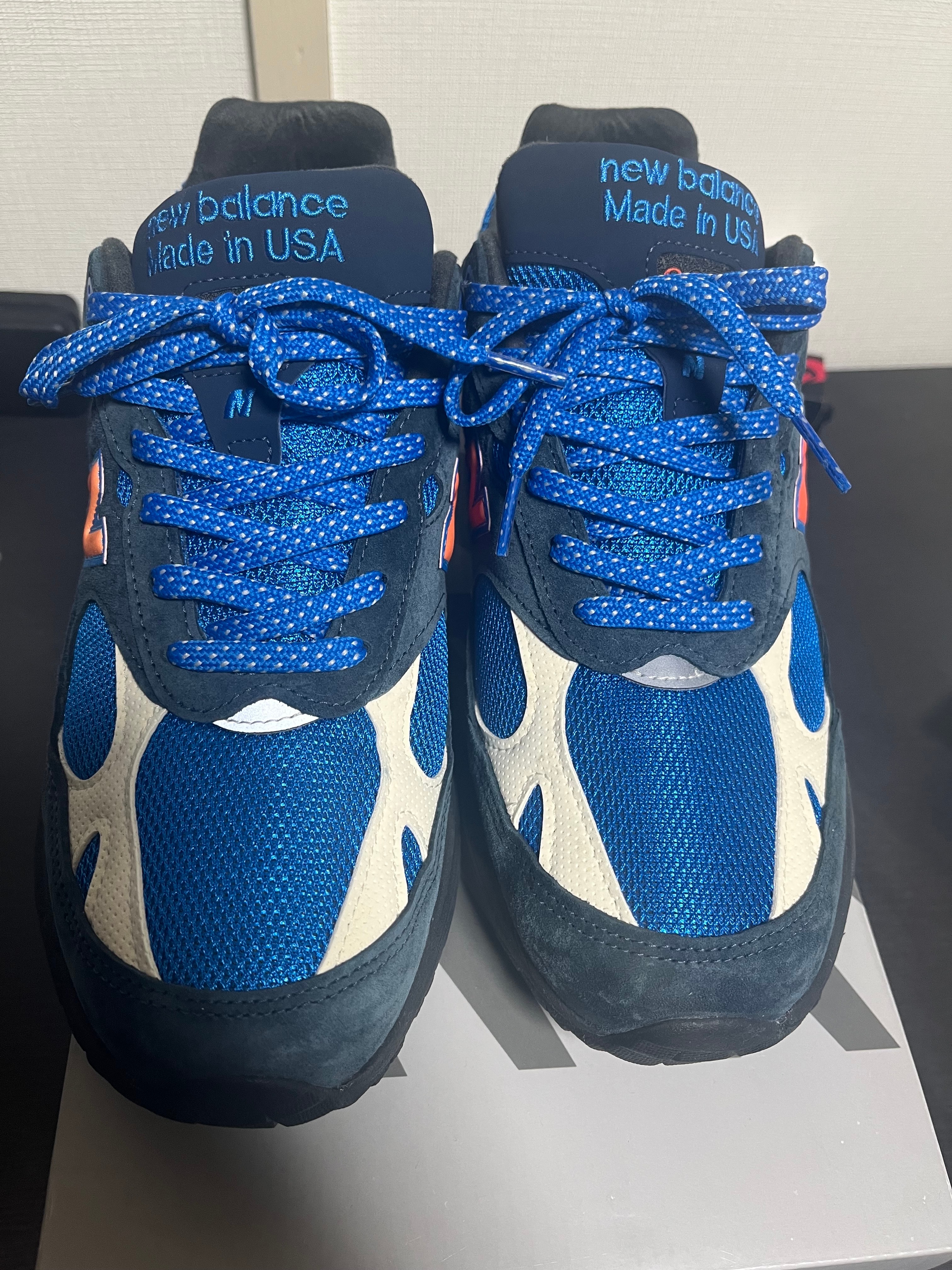 キス × ニューバランス 993 マディソンスクエアガーデン "ネイビー/プリンセスブルー"