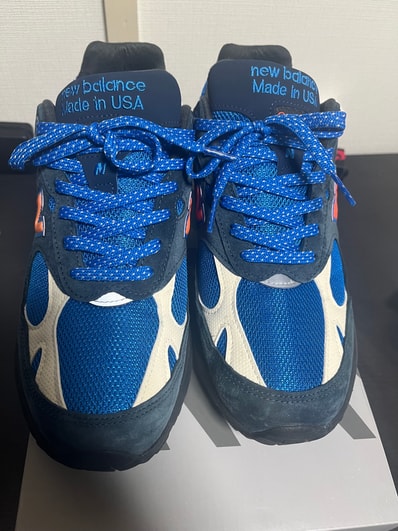 KITH × New Balance 993 Madison Square Garden "Navy/Princess Blue"