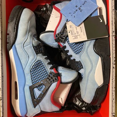 Travis Scott × Nike Air Jordan 4 Retro Cactus Jack "University Blue"