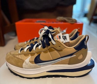 sacai × Nike Vapor Waffle "Sesame and Blue Void"