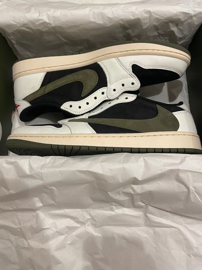 Travis Scott × Nike Women's Air Jordan 1 Low OG "Medium Olive"
