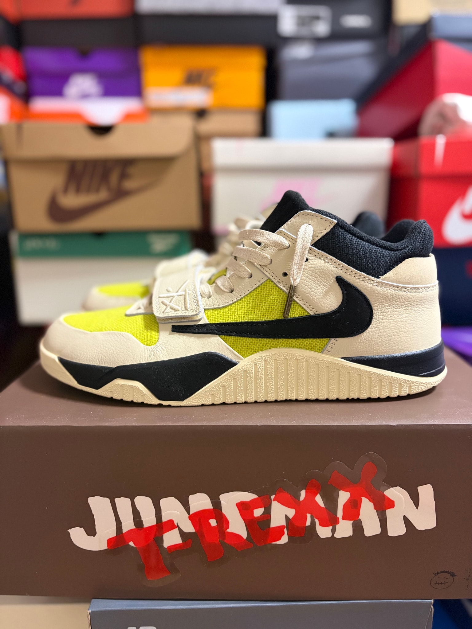 Travis Scott × Nike Jordan Jumpman Jack TR CJ1 T-Rexx "Bright Cactus"