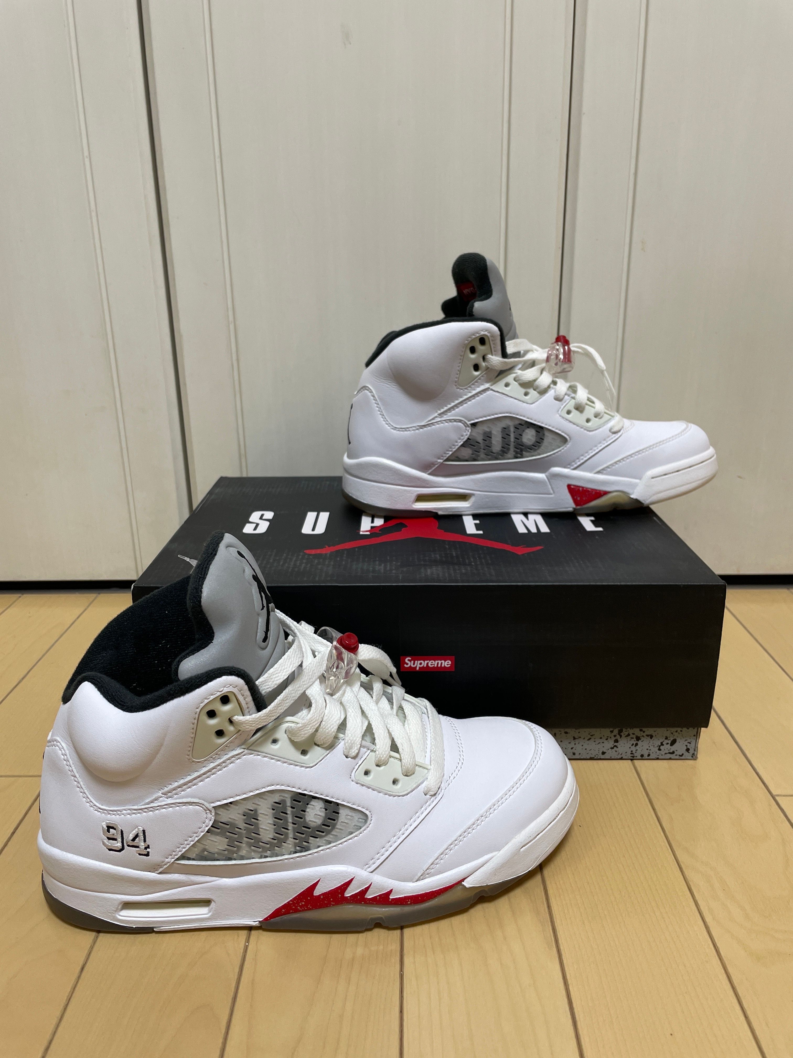 Supreme × Nike Air Jordan 5 Retro "White"