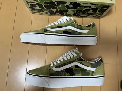 A Bathing Ape × Vans ABC Camo Old Skool "Green"