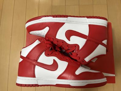 Nike Dunk High "Championship White and Red"