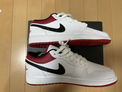 NIKE AIR JORDAN 1 LOW "WHITE/UNIVERSITY RED/BLACK"